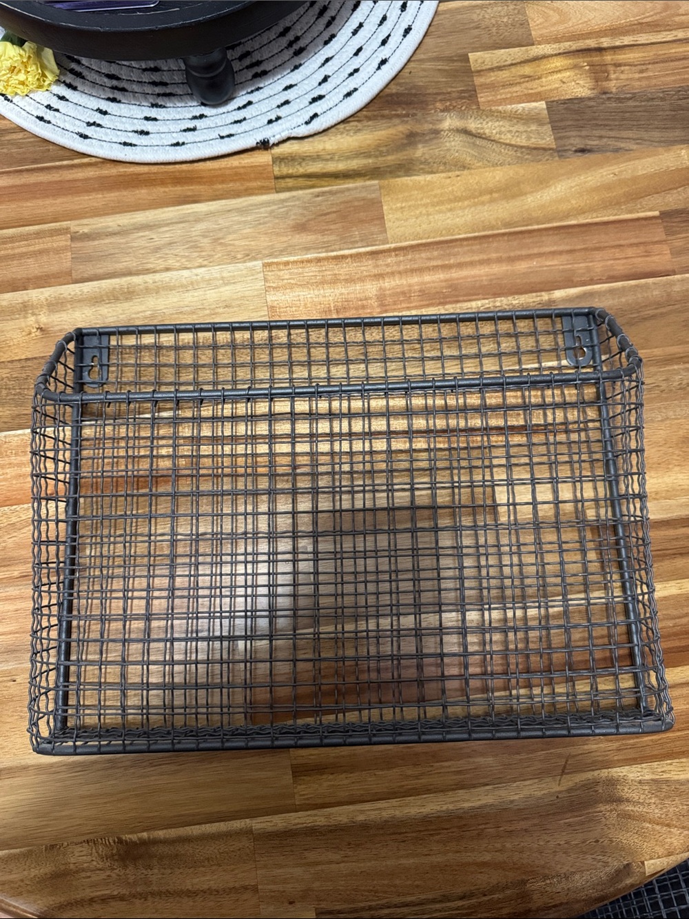 Industrial Wire Storage Basket - Dark Gray